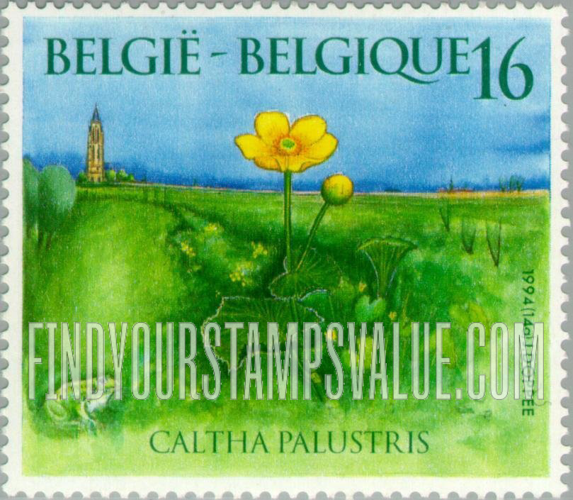 FindYourStampsValue: Wildflowers: Caltha palustris
