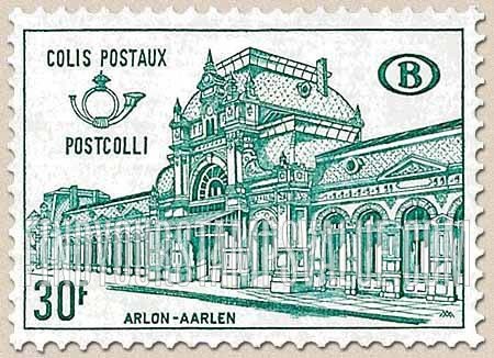 FindYourStampsValue: Parcel Post and Railway: Arlon Railroad Station