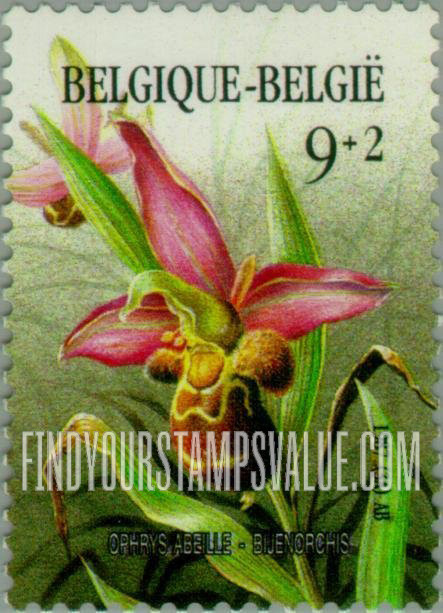 FindYourStampsValue: Semi-Postal, European Conservation Year: Bee orchid
