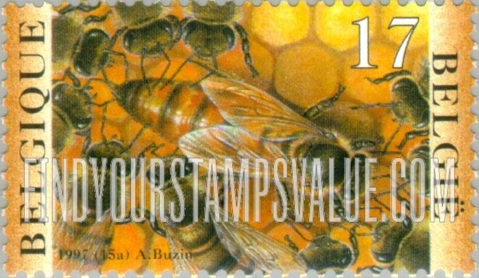 FindYourStampsValue: Bees and Apiculture: Queen, workers
