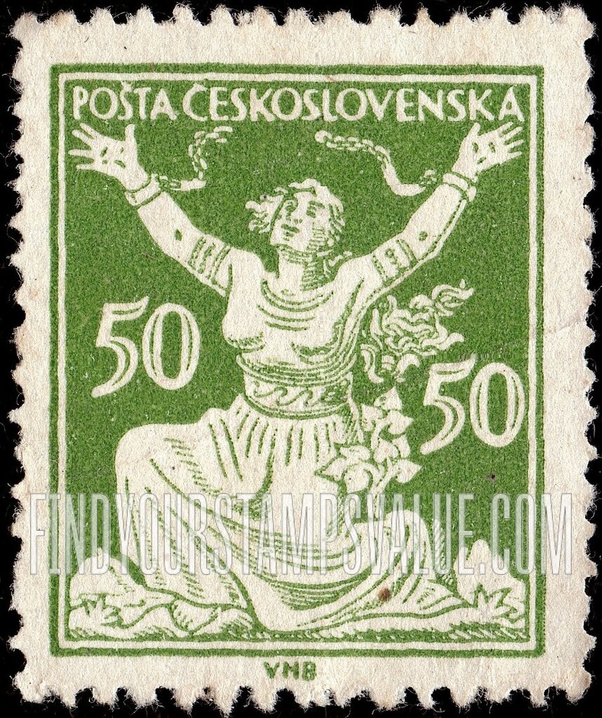 FindYourStampsValue: Czechoslovakia Breaking Chains to Freedom
