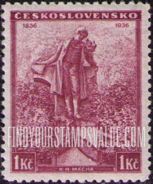 FindYourStampsValue: Statue of Macha, Prague