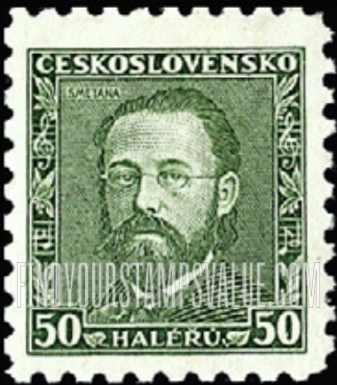 FindYourStampsValue: Bedrich Smetana, Czech Composer and Pianist, 50th Death Anniversary