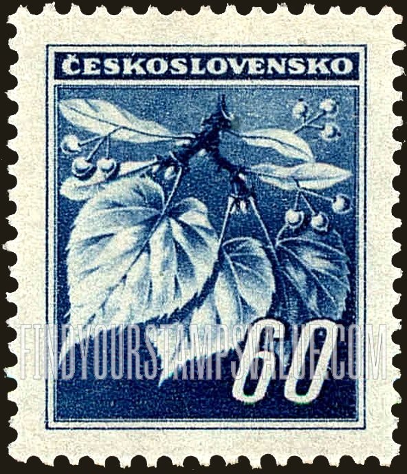FindYourStampsValue: Linden Leaves and Buds
