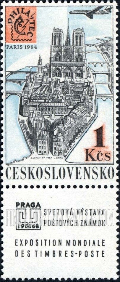 FindYourStampsValue: AIR POST STAMPS - Philatec Paris 1964 (Ile de la Cité)