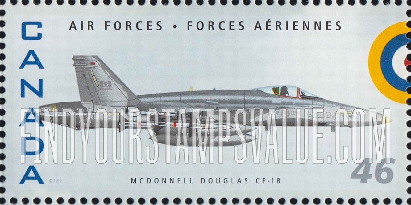 FindYourStampsValue: McDonnell Douglas CF-18 Hornet