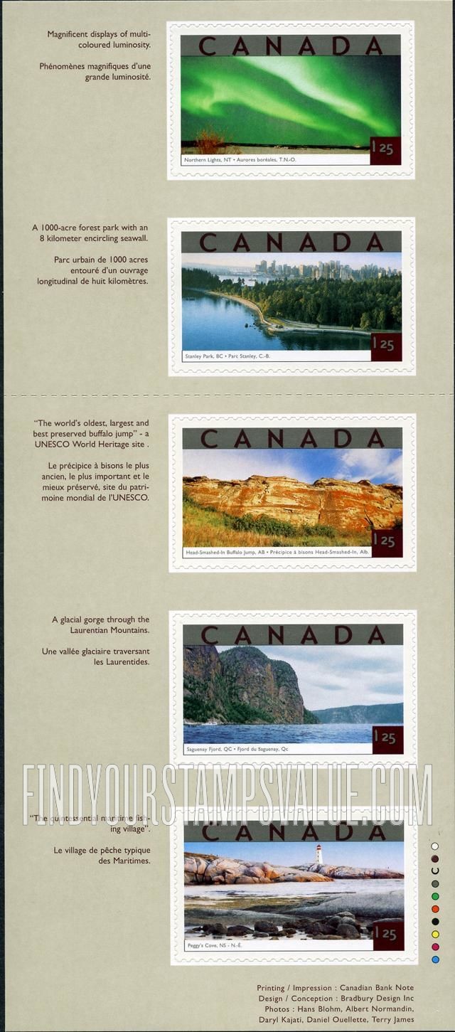 FindYourStampsValue: Tourist Attractions Type of 2001