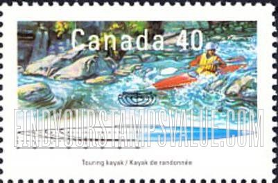 FindYourStampsValue: Small Craft Type of 1989: Touring kayak