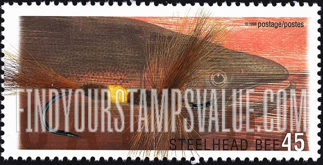 FindYourStampsValue: Fly Fishing in Canada: Steelhead bee, steelhead trout