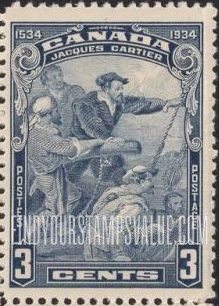 FindYourStampsValue: Cartier’s Arrival at Quebec
