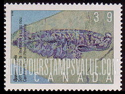 FindYourStampsValue: Prehistoric Life: Soft invertebrate