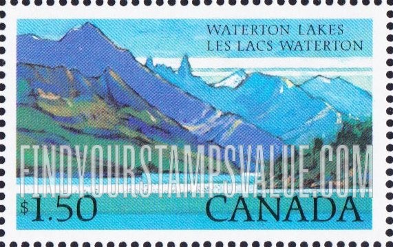 FindYourStampsValue: Waterton Lakes National Park