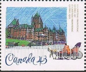 FindYourStampsValue: Booklet Stamp,  Historic Canadian Pacific Railway Hotels: Chateau Frontenac, Quebec