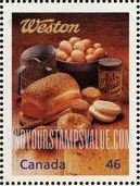 FindYourStampsValue: Enterprising Giants: George Weston Limited (Baked goods, eggs).