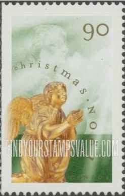 FindYourStampsValue: Christmas: "Adoring Angel Kneeling", by Thomas Baillairgé