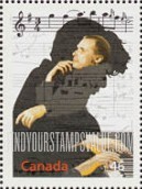 FindYourStampsValue: Entertainers: Glenn Gould (1932-82), pianist
