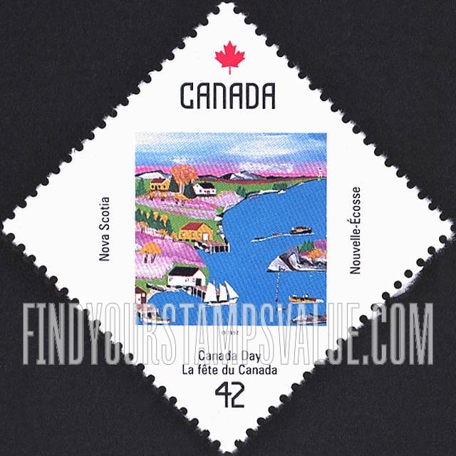 FindYourStampsValue: Canada Day: Nova Scotia