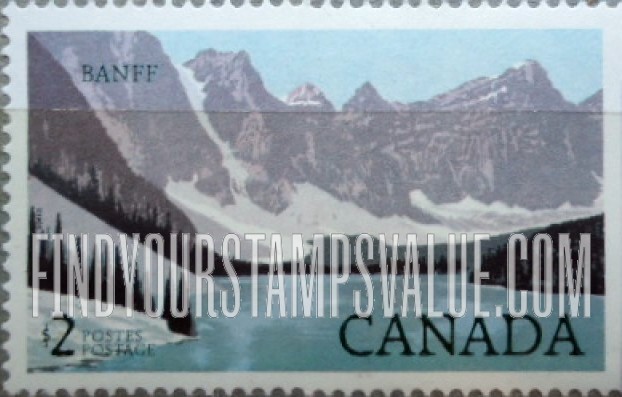 FindYourStampsValue: Moraine Lake, Banff Park