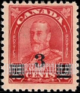 FindYourStampsValue: King George V: Surcharged