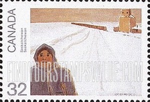 FindYourStampsValue: Canada Day: Saskatchewan