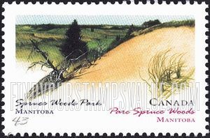 FindYourStampsValue: Canada Day: Provincial and Territorial Parks: Spruce Woods, Manitoba