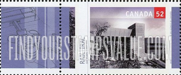 FindYourStampsValue: Royal Architectural Institute of Canada: Ontario Science Centre, by Raymond Moriyama.