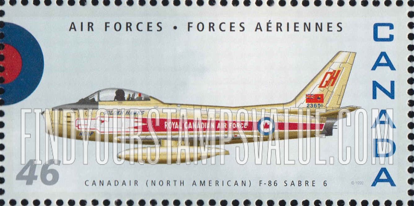 FindYourStampsValue: North American F-86 Sabre 6