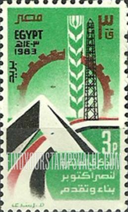 FindYourStampsValue: October war against Israel, 10th anniversary - الذكرى العاشرة لحرب أكتوبر ضد إسرائيل