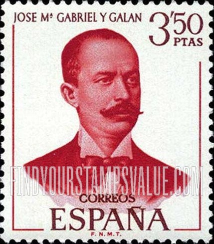 FindYourStampsValue: José M. Gabriel y Galan