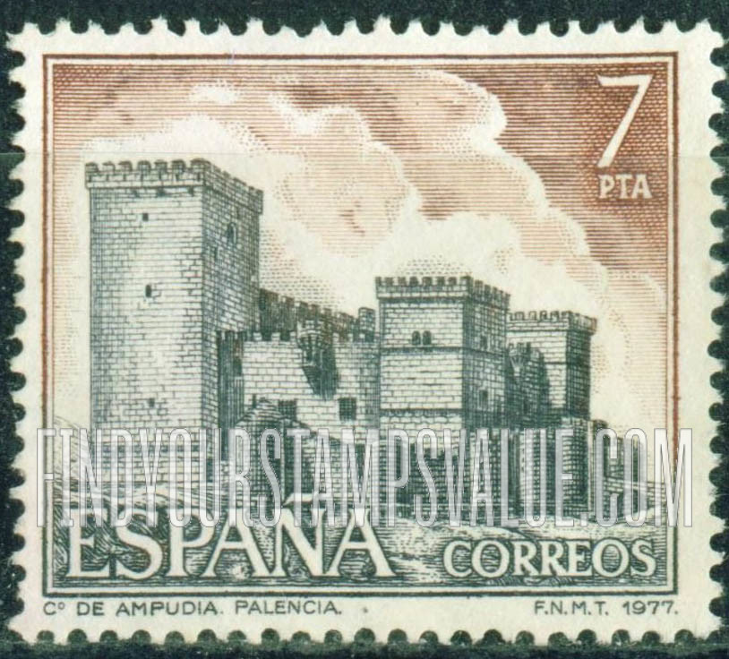 FindYourStampsValue: Tourism: Ampudia Castle, Palencia