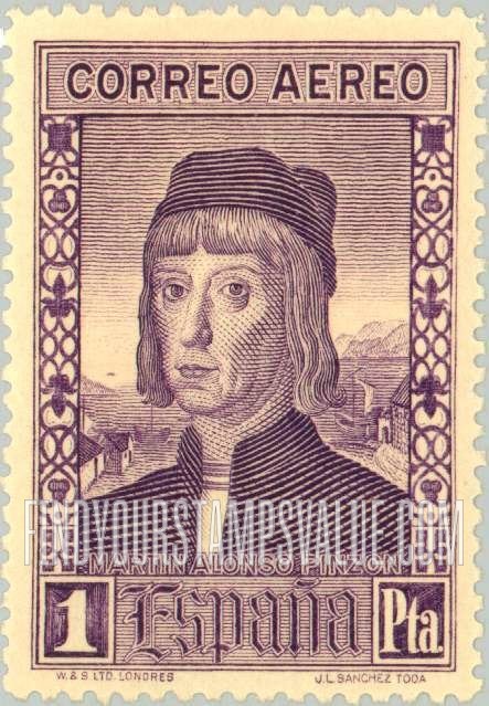 FindYourStampsValue: Air Post: Christopher Columbus, Martín Alonso Pinzón