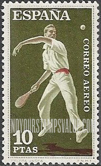 FindYourStampsValue: Air Post: Sport Type of Regular Issue, Basque ball game