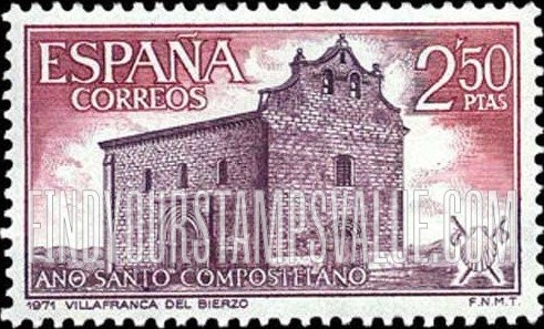 FindYourStampsValue: Villafranca del Bierzo church