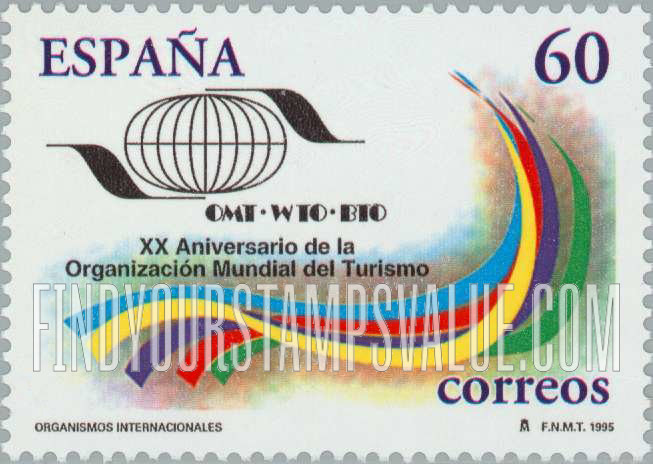 FindYourStampsValue: World Tourism Organization, 20th Anniversary