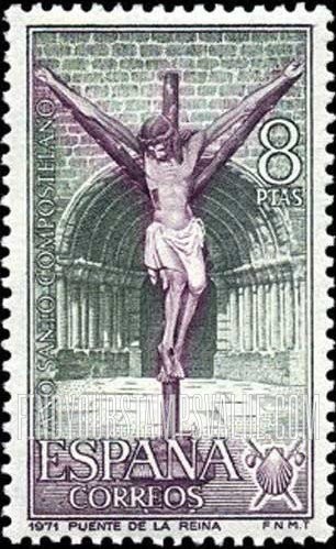 FindYourStampsValue: Puente de la Reina (Christ on the Cross and portal)
