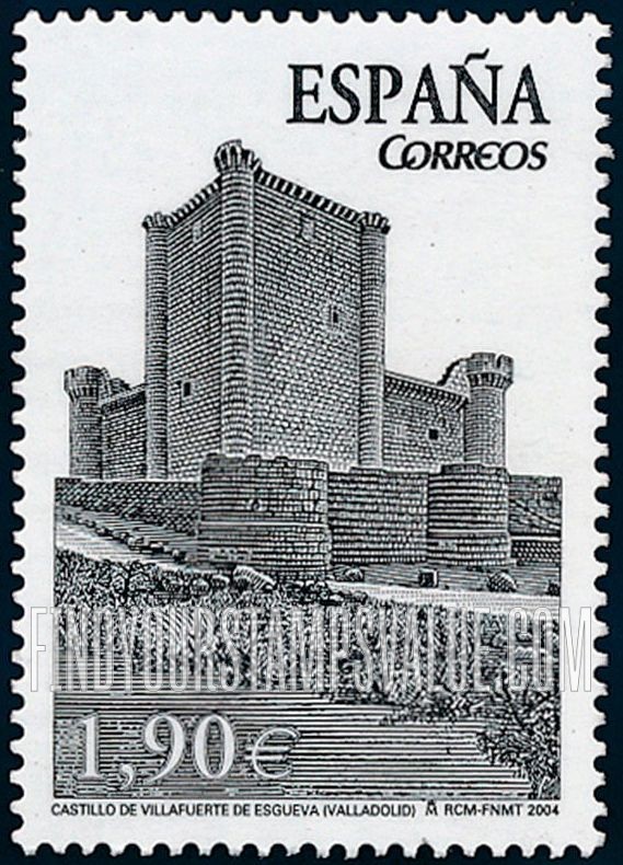 FindYourStampsValue: Castles: Villafuerte de Esgueva Castle, Villafuerte de Esgueva
