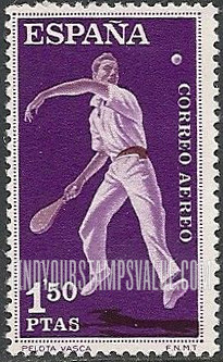 FindYourStampsValue: Air Post: Sport Type of Regular Issue, Basque ball game