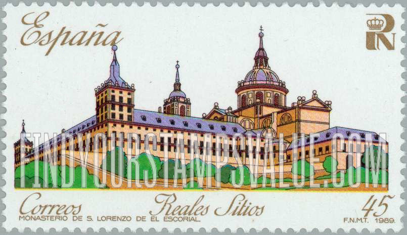 FindYourStampsValue: Sites on the World Heritage List, Royal palaces: El Escorial
