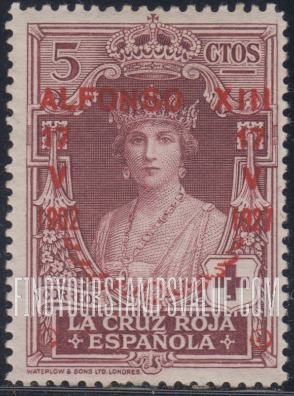 FindYourStampsValue: Semi-Postal: Coronation Silver Jubilee, Queen Victoria Eugénia