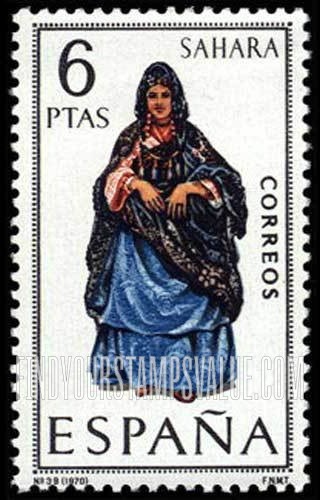 FindYourStampsValue: Regional Costumes Issue: Woman from Sahara