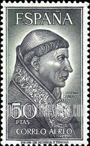 FindYourStampsValue: Air Post: Francisco Cardinal Jimenez de Cisneros (1436-1517)