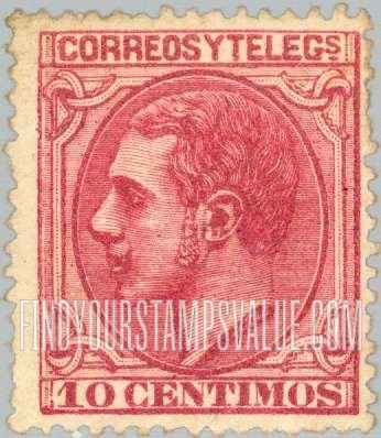 FindYourStampsValue: Kingdom: King Alfonso XII