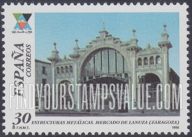 FindYourStampsValue: Lanuza Central Market, Zaragoza