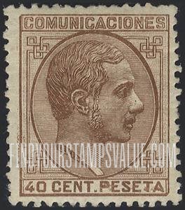 FindYourStampsValue: Kingdom: King Alfonso XII