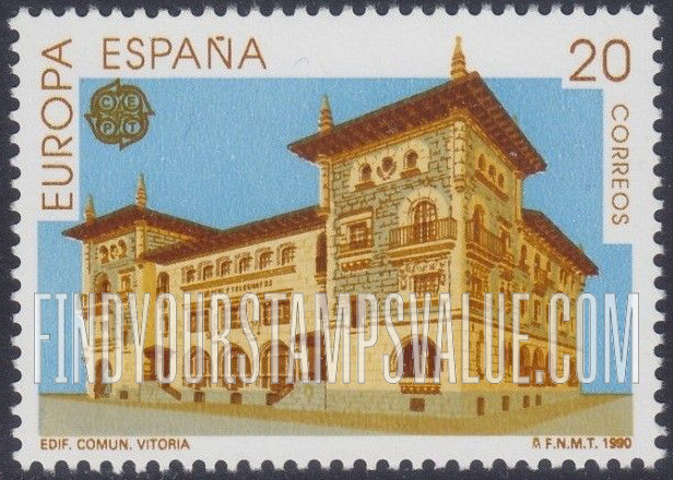 FindYourStampsValue: Europa 1990, Post offices: Vitoria