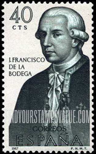 FindYourStampsValue: Builders of the New World: Francisco de la Bodega