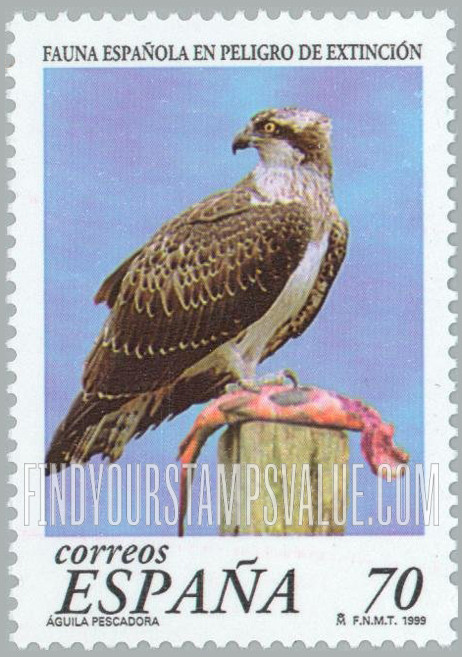 FindYourStampsValue: Endangered Fauna Type of 1997: Pandion haliaetus