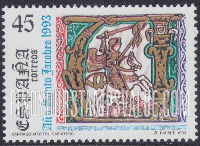 FindYourStampsValue: Year of St. James: St. James on horseback