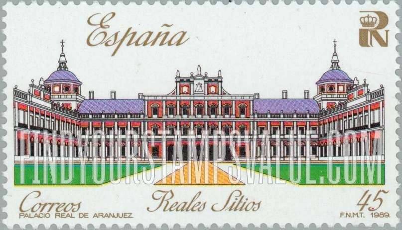 FindYourStampsValue: Sites on the World Heritage List, Royal palaces: Aranjuez