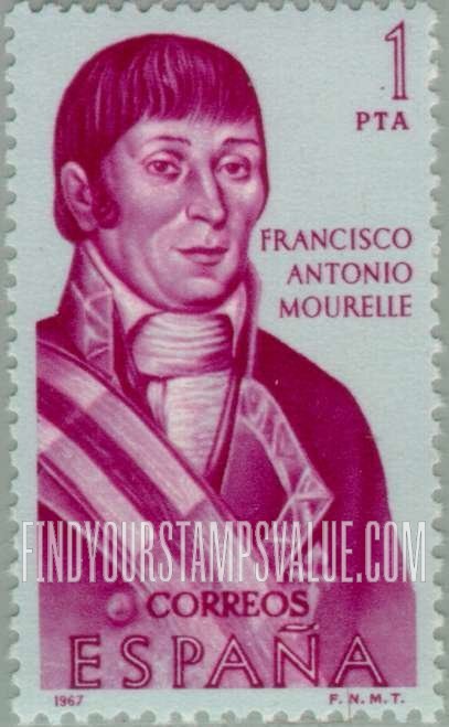 FindYourStampsValue: Builders of the New World: Francisco Antonio Mourelle